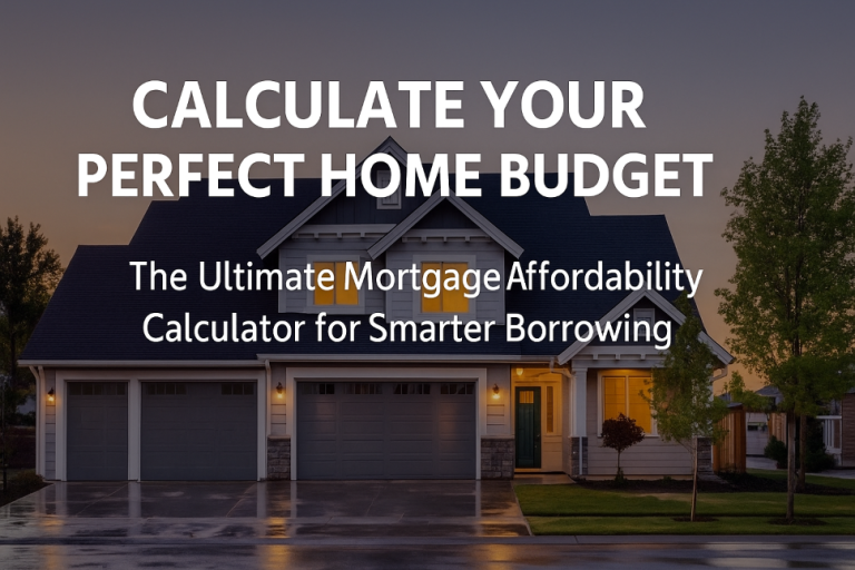Unlock Your Dream Home: The Ultimate Guide to Using a Mortgage Affordability Calculator for Smarter Borrowing